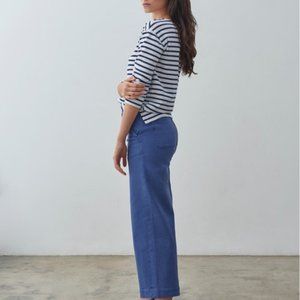Everlane 0 Wide-Leg Crop Pant Royal Blue